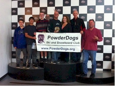 These Powder Dogs had a great go carting.