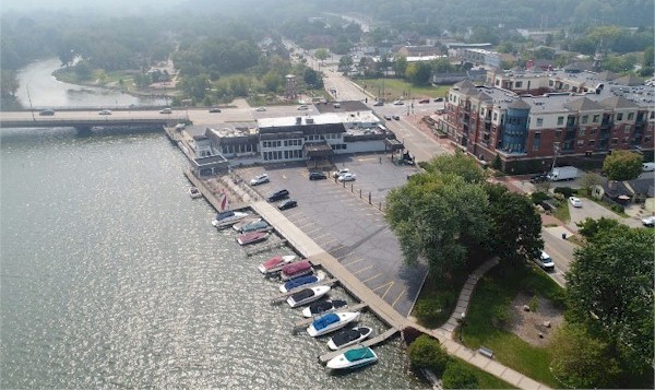 Arial view of Port Edward