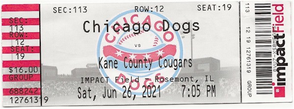 Chicago Dogs Ball Game.