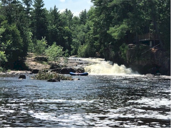 The wolf river rapids are a fun feature of the rafting trip